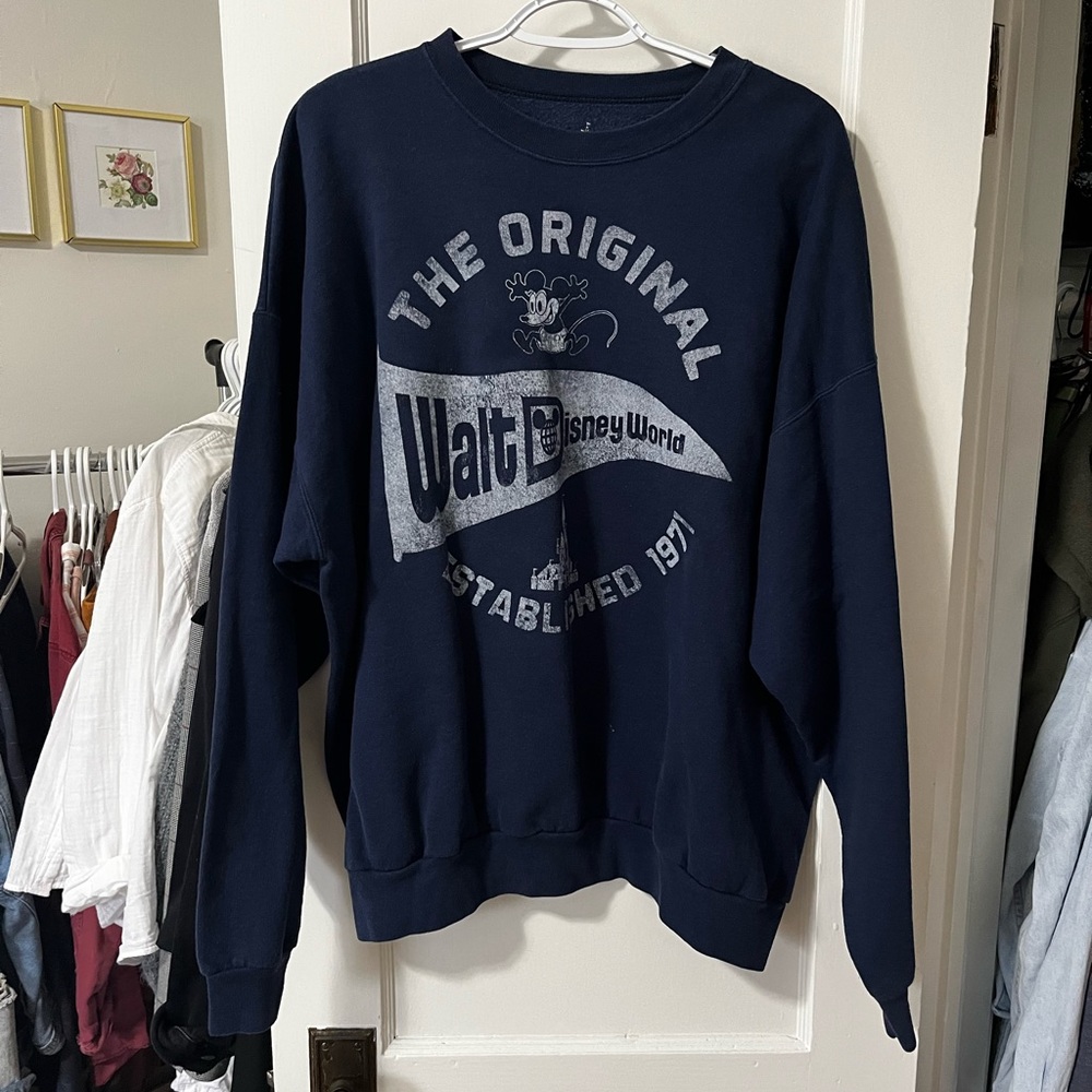 Disney navy blue sweatshirt authentic